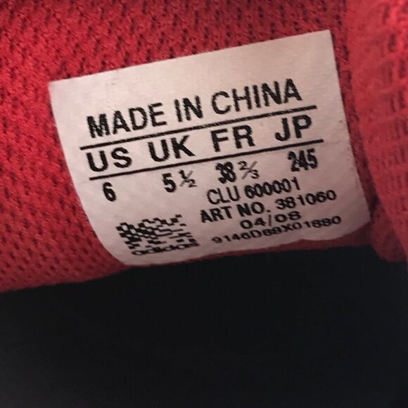 Adidas Bounce White/Red Athletic Running Shoes 381060 Women's Size 7 (6Y) - Picture 10 of 12